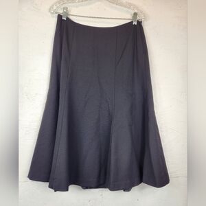 Lauren Ralph Lauren Womens Skirt Black Size 6P A-Line‎ Lined Stretch Wool Blend